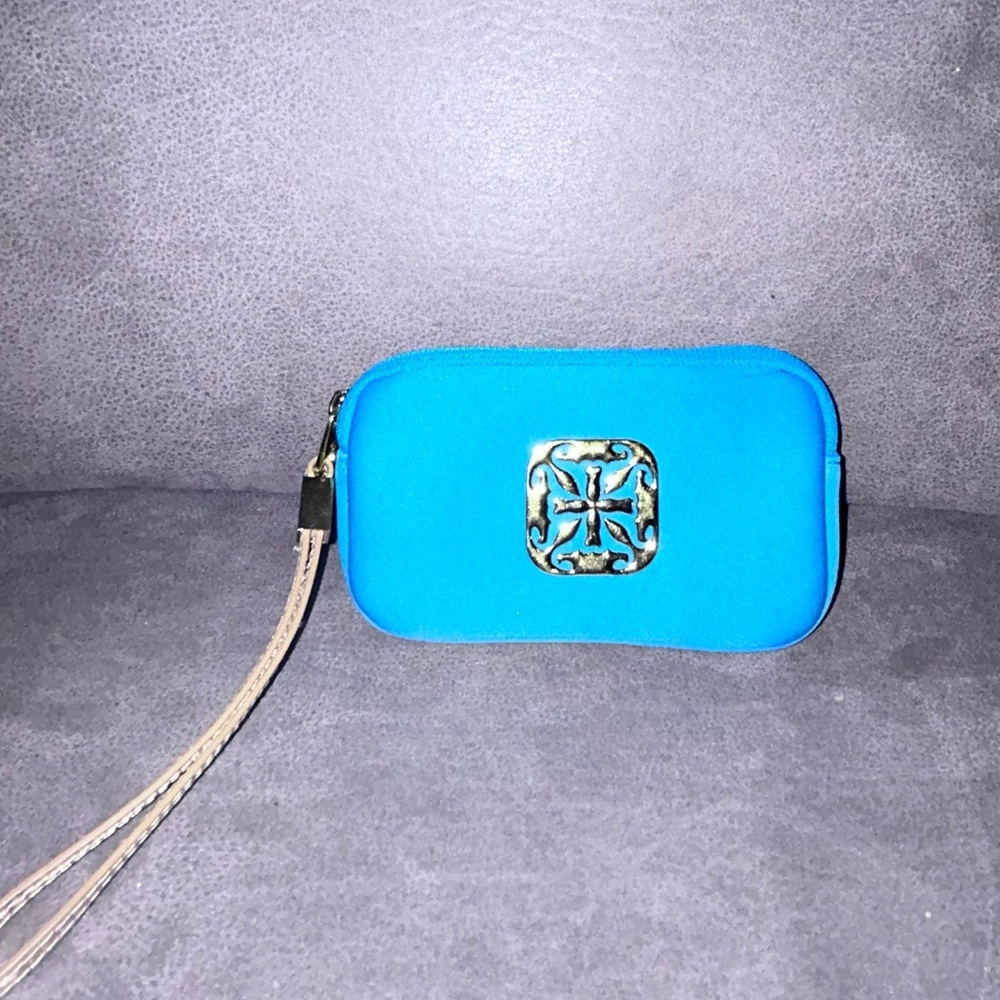 Rustic Cuff Jewelry Zip Around Bag Pouch Gold Detail HG64 PURSE-SALE was $25